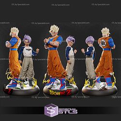 Gohan Future and Trunks Kid Future 3D Printer Files