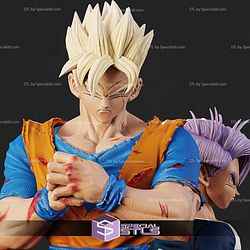 Gohan Future and Trunks Kid Future 3D Printer Files