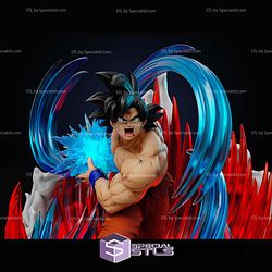 Goku Kaio Ken Shirtless 3D Printer Files