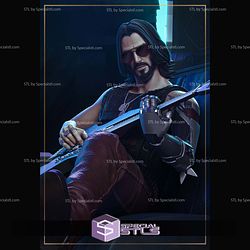 Johnny Silverhand playing Guitar 3D Printer Files