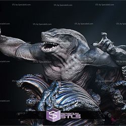 King Shark Bust Portrait 3D Printer Files