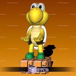 Koopa Troopa Joystick Holder 3D Printer Files