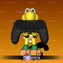 Koopa Troopa Joystick Holder 3D Printer Files