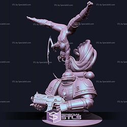 Lelith Hesperax in Action WH40K 3D Printer Files