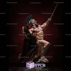 Leonidas in Battle 300 3D Printer Files