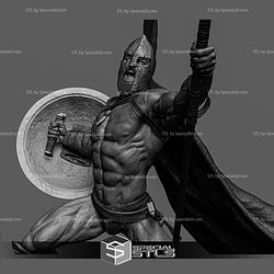 Leonidas in Battle 300 3D Printer Files