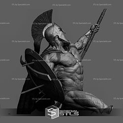 Leonidas in Battle 300 3D Printer Files