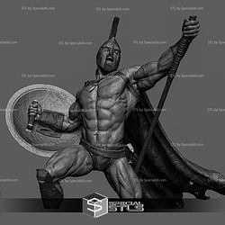 Leonidas in Battle 300 3D Printer Files