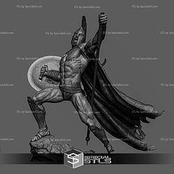 Leonidas in Battle 300 3D Printer Files