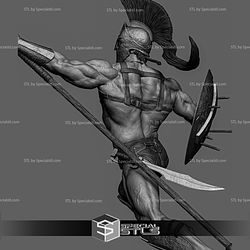 Leonidas in Battle 300 3D Printer Files