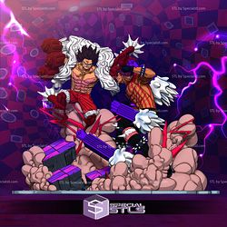 Luffy Snakeman and Katakuri Battle 3D Printer Files