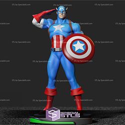 Marvel vs Capom Captain American 3D Printer Files