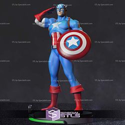 Marvel vs Capom Captain American 3D Printer Files