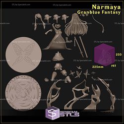 Narmaya Granblue Fantasy 3D Printer Files