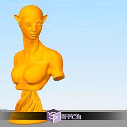 Neytiri Avatar Bust Base Model 3D Printer Files