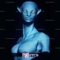 Neytiri Avatar Bust Base Model 3D Printer Files