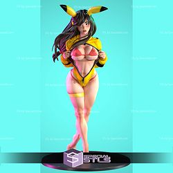 Pikamour Pikachu Girl 3D Printer Files