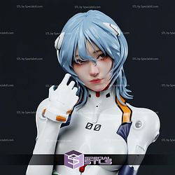 Rei Ayanami Blue Hair 3D Printer Files