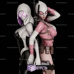 Spider Gwen and Gwen Pool 3D Printer Files