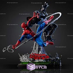 Venom and Amazing Spiderman Diorama V2 3D Printer Files