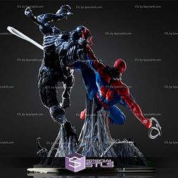 Venom and Amazing Spiderman Diorama V2 3D Printer Files