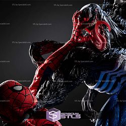 Venom and Amazing Spiderman Diorama V2 3D Printer Files