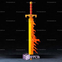 Cosplay STL Files 40K Flaming Sword