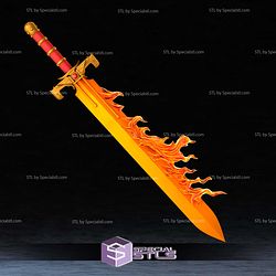 Cosplay STL Files 40K Flaming Sword