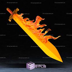 Cosplay STL Files 40K Flaming Sword