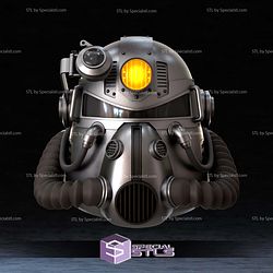 Cosplay STL Files T-51 Power Armor Helmet