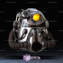 Cosplay STL Files T-51 Power Armor Helmet