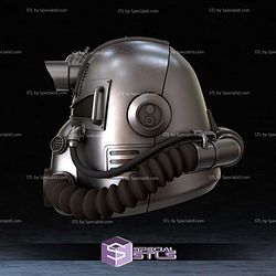 Cosplay STL Files T-51 Power Armor Helmet