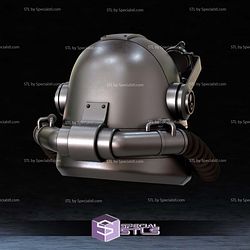 Cosplay STL Files T-51 Power Armor Helmet