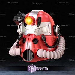 Cosplay STL Files T-51 Power Armor Helmet