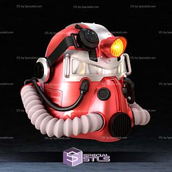 Cosplay STL Files T-51 Power Armor Helmet