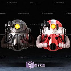 Cosplay STL Files T-51 Power Armor Helmet