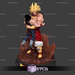 Broly Crashing Gohan 3D Printing Models