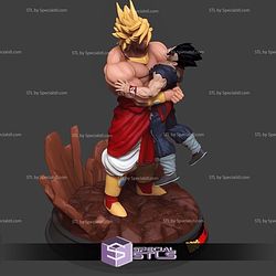 Broly Crashing Gohan 3D Printing Models