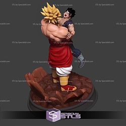 Broly Crashing Gohan 3D Printing Models