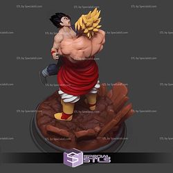 Broly Crashing Gohan 3D Printing Models