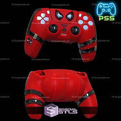 Deadpool PS5 Controller Case Cover 3D Printing Models