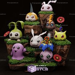 Digimon Diorama 3D Printing Models