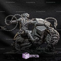 Ghost Rider Attack Pose 3D Printing Models