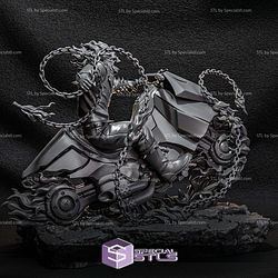 Ghost Rider Attack Pose 3D Printing Models