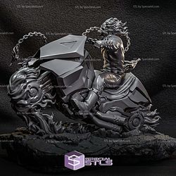 Ghost Rider Attack Pose 3D Printing Models