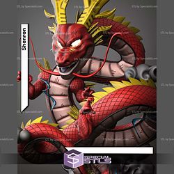 Shenron Red Dragonball STL Files