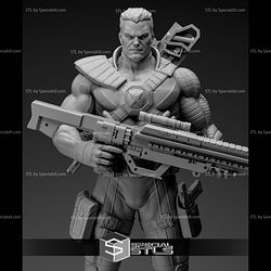 Cable 2 Gun Basic Pose 3D Printing Models