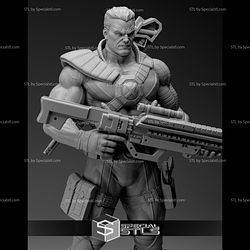 Cable 2 Gun Basic Pose 3D Printing Models