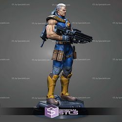 Cable 2 Gun Basic Pose 3D Printing Models