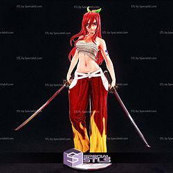 Erza Scarlet Battle 3D Printing Models